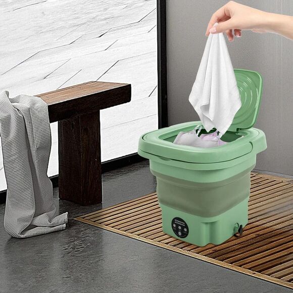 11 L Portable Mini Washer: Ideal for Travel, Baby Clothes, Toys-Includes US Plug - Picture 5 of 13